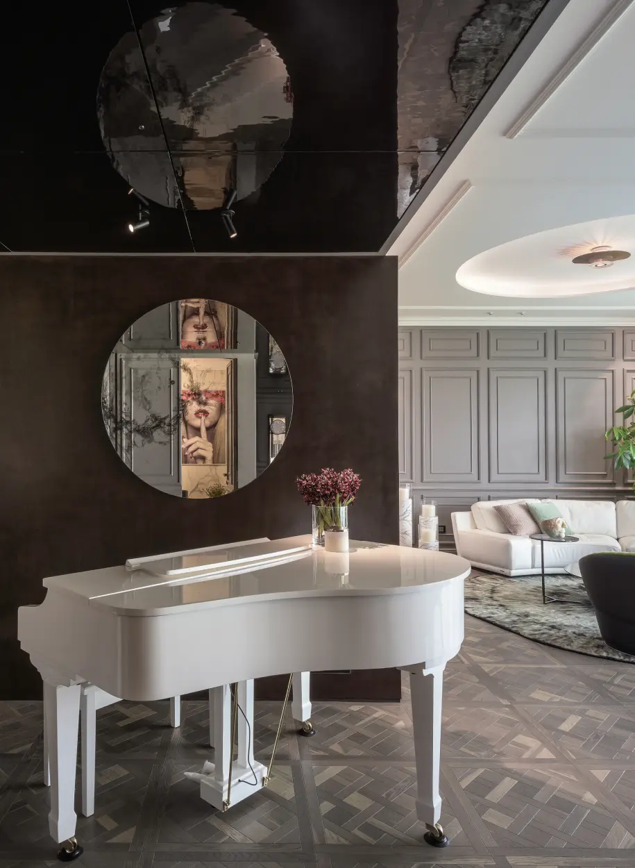 Interior Decor with White Piano from the ADND project