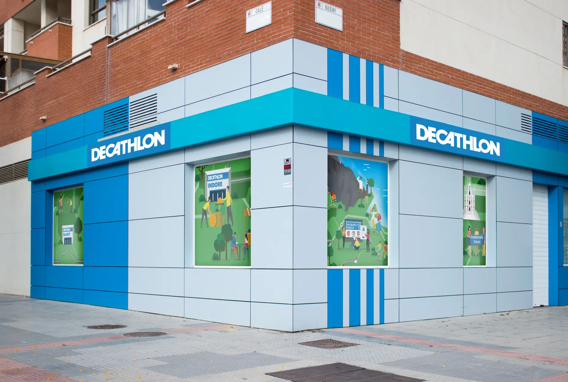 Decathlon storefront marketing